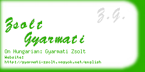 zsolt gyarmati business card